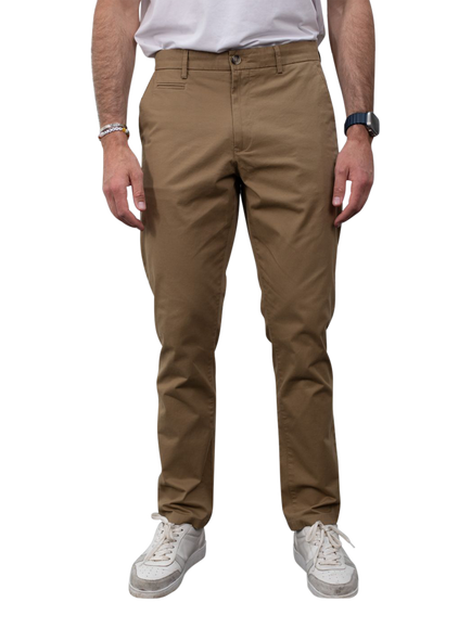 Guards London Stretch Cotton Slim Fit Chinos, Tobacco