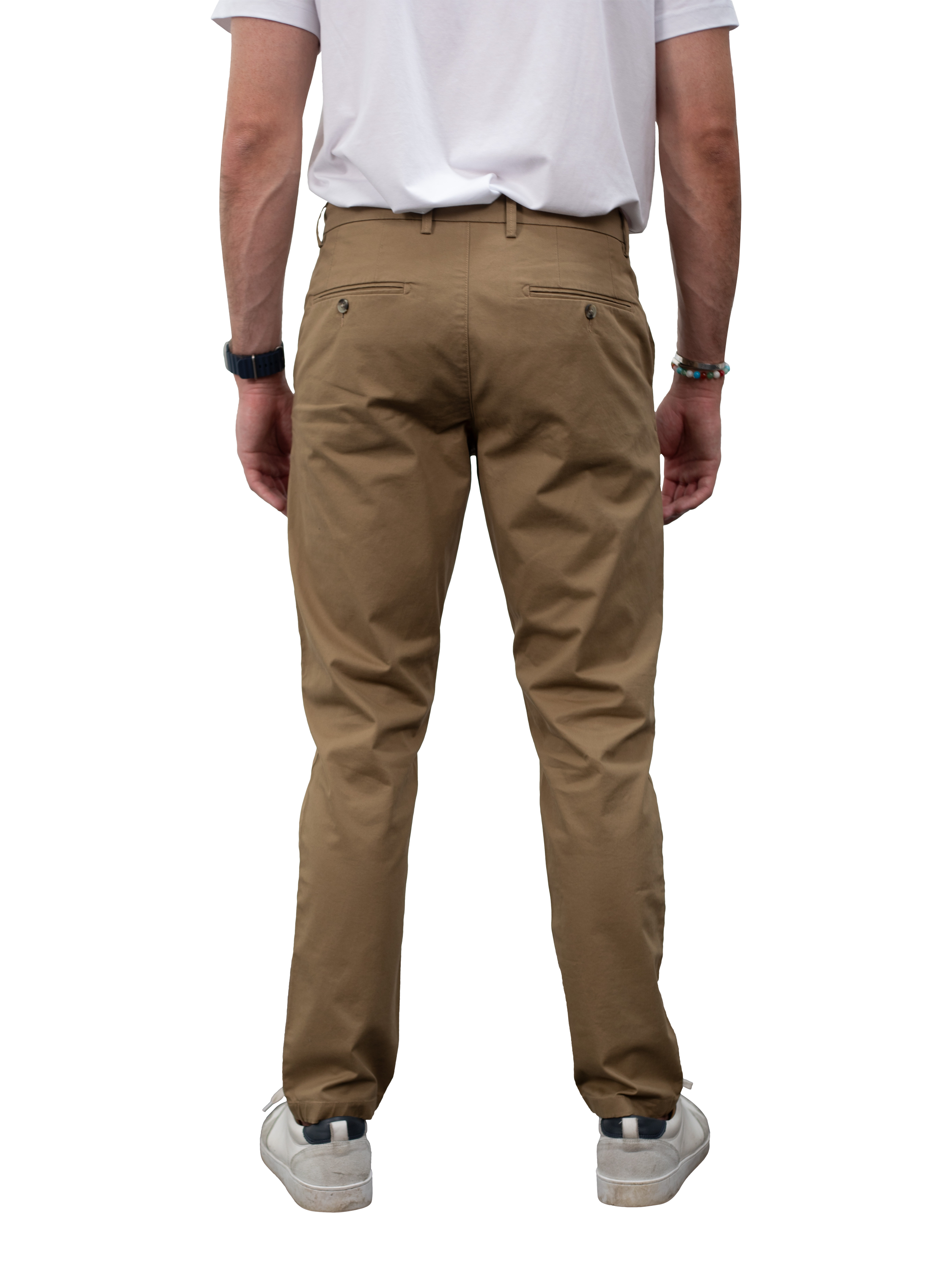 Product image 2 of 5, which shows Guards London Stretch Cotton Slim Fit Chinos, Tobacco, 30R
