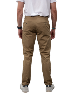 Guards London Stretch Cotton Slim Fit Chinos - view 2, Tobacco