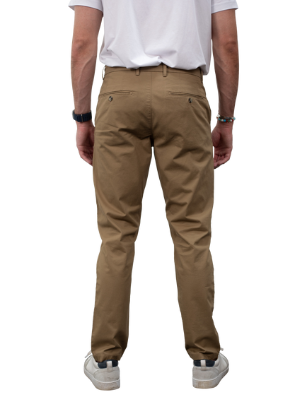 Guards London Stretch Cotton Slim Fit Chinos - view 2, Tobacco