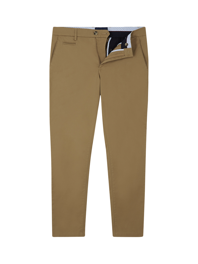 Product image 3 of 5, which shows Guards London Stretch Cotton Slim Fit Chinos, Tobacco, 30R