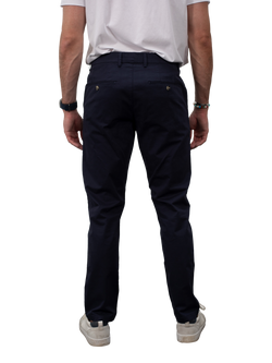 Guards London Stretch Cotton Slim Fit Chinos - view 2, Navy