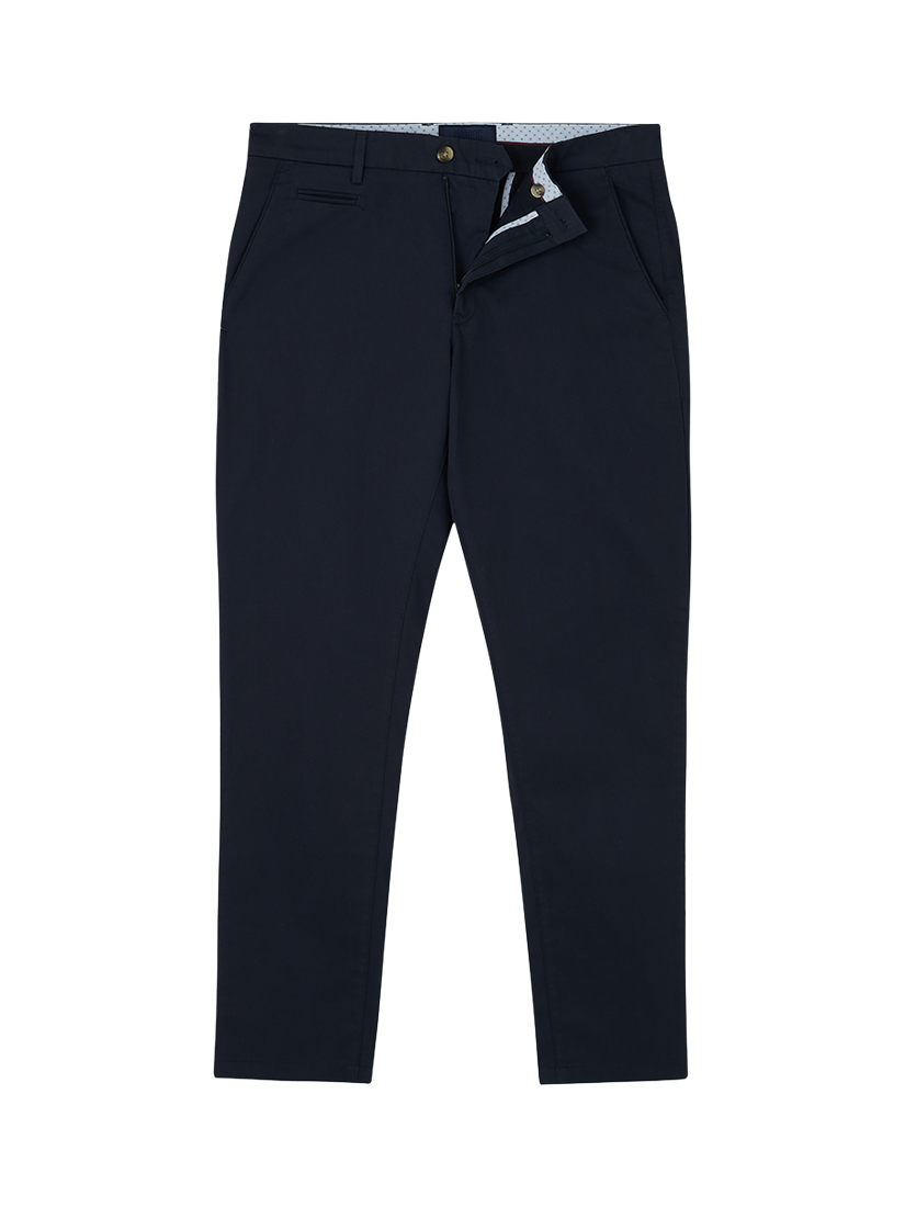 Product image 3 of 5, which shows Guards London Stretch Cotton Slim Fit Chinos, Navy, 30R