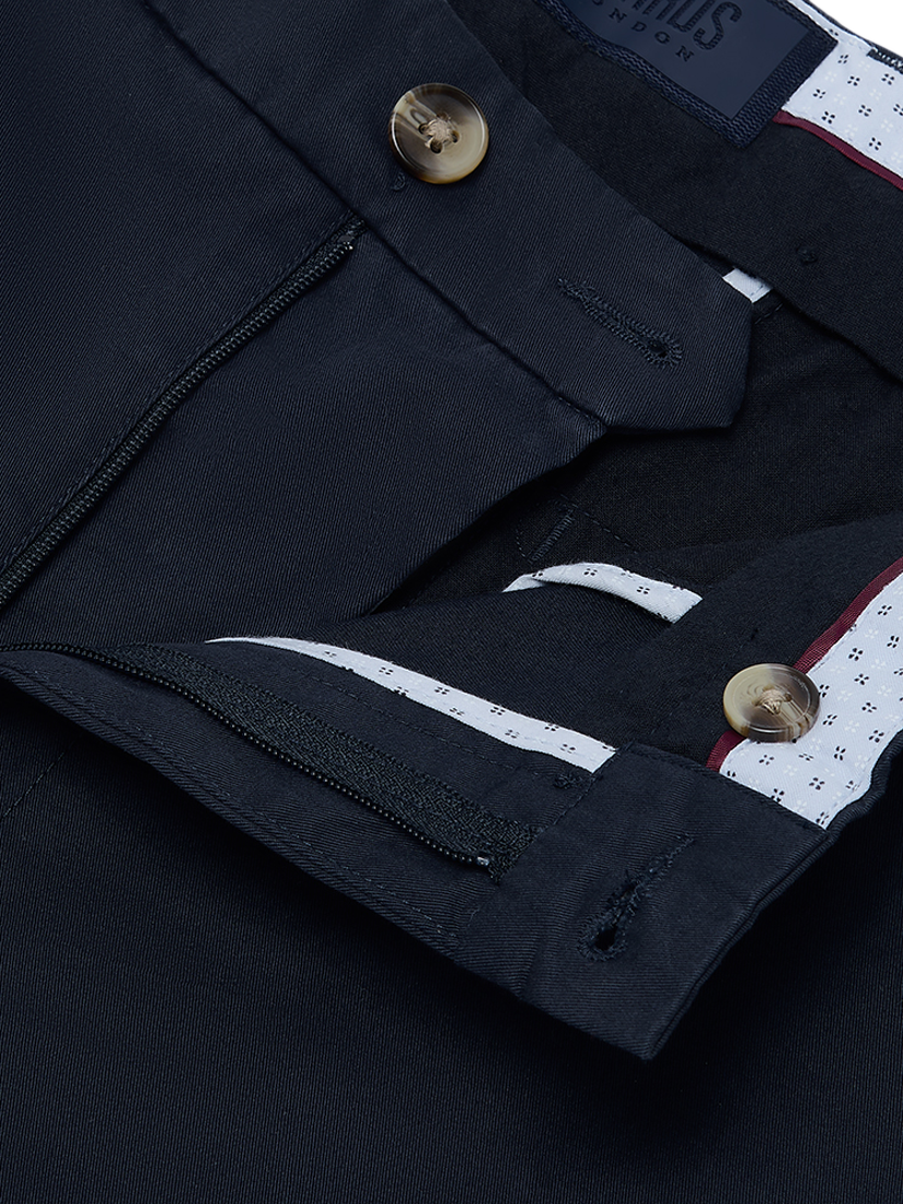 Product image 5 of 5, which shows Guards London Stretch Cotton Slim Fit Chinos, Navy, 30R