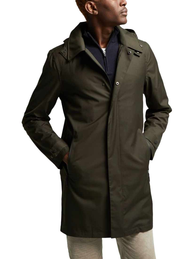 Product image 2 of 7, which shows Guards London Picton Lightweight Mac, Green, 36R