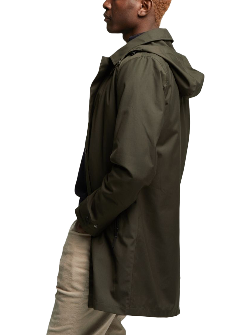 Product image 3 of 7, which shows Guards London Picton Lightweight Mac, Green, 36R