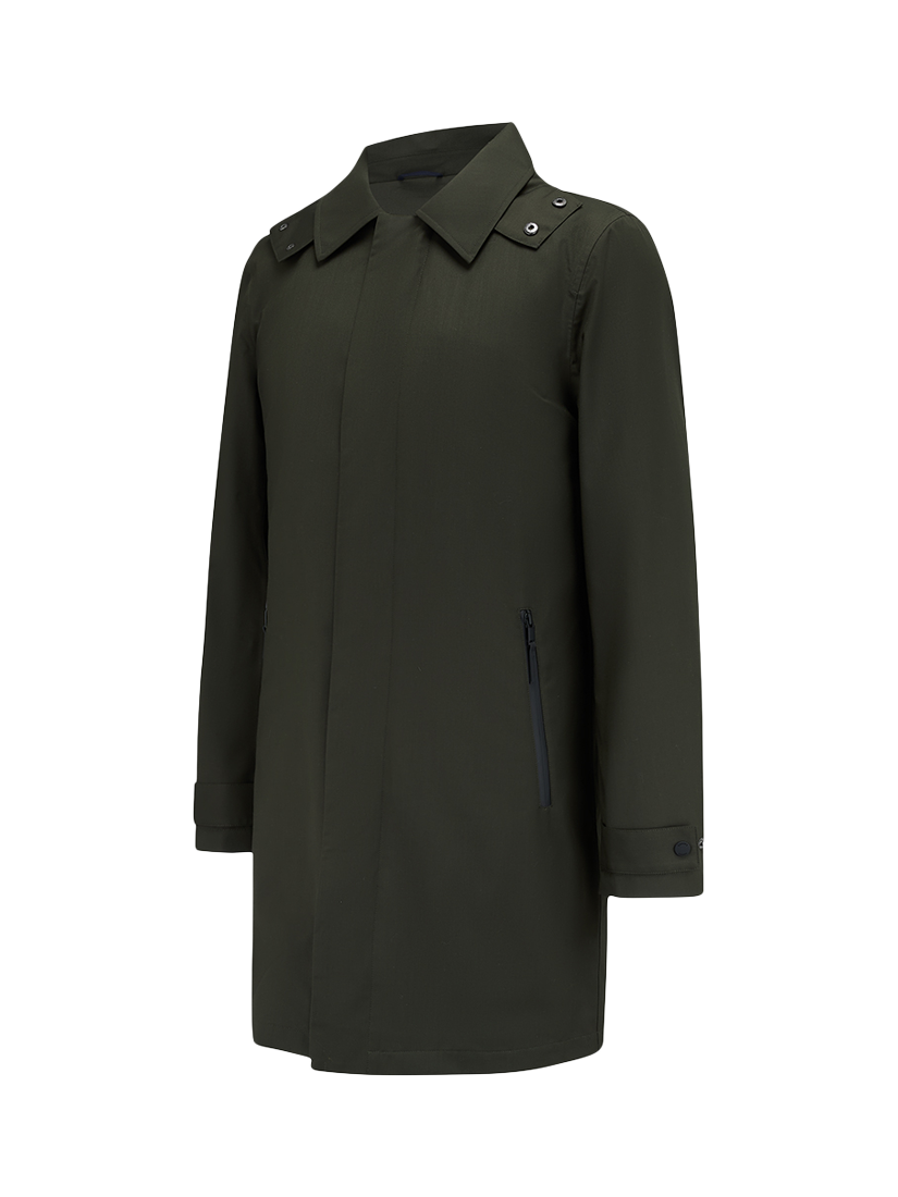 Product image 5 of 7, which shows Guards London Picton Lightweight Mac, Green, 36R