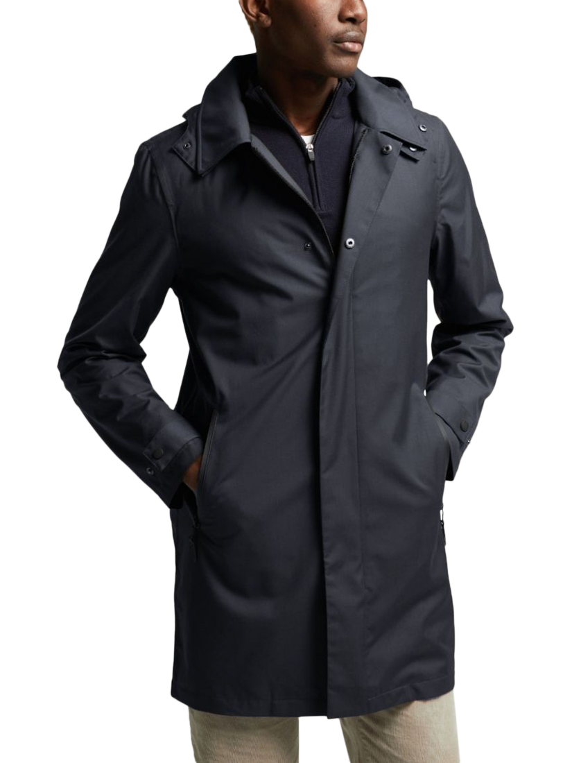 Product image 1 of 6, which shows Guards London Picton Lightweight Mac, Navy, 36R