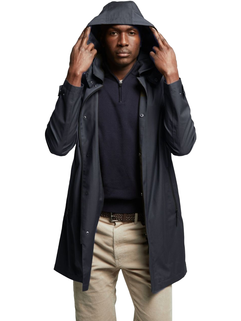 Product image 2 of 6, which shows Guards London Picton Lightweight Mac, Navy, 36R