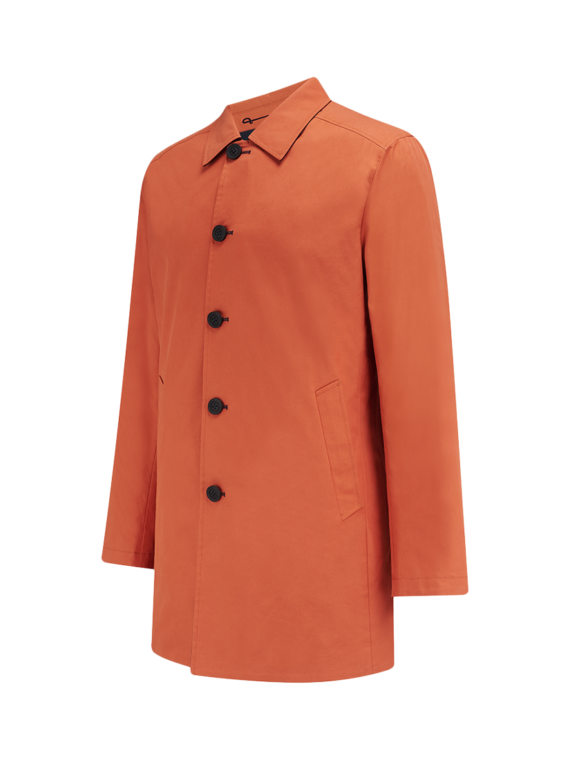 Product image 4 of 8, which shows Guards London Montague Reversible Raincoat, Orange/Navy, 36R
