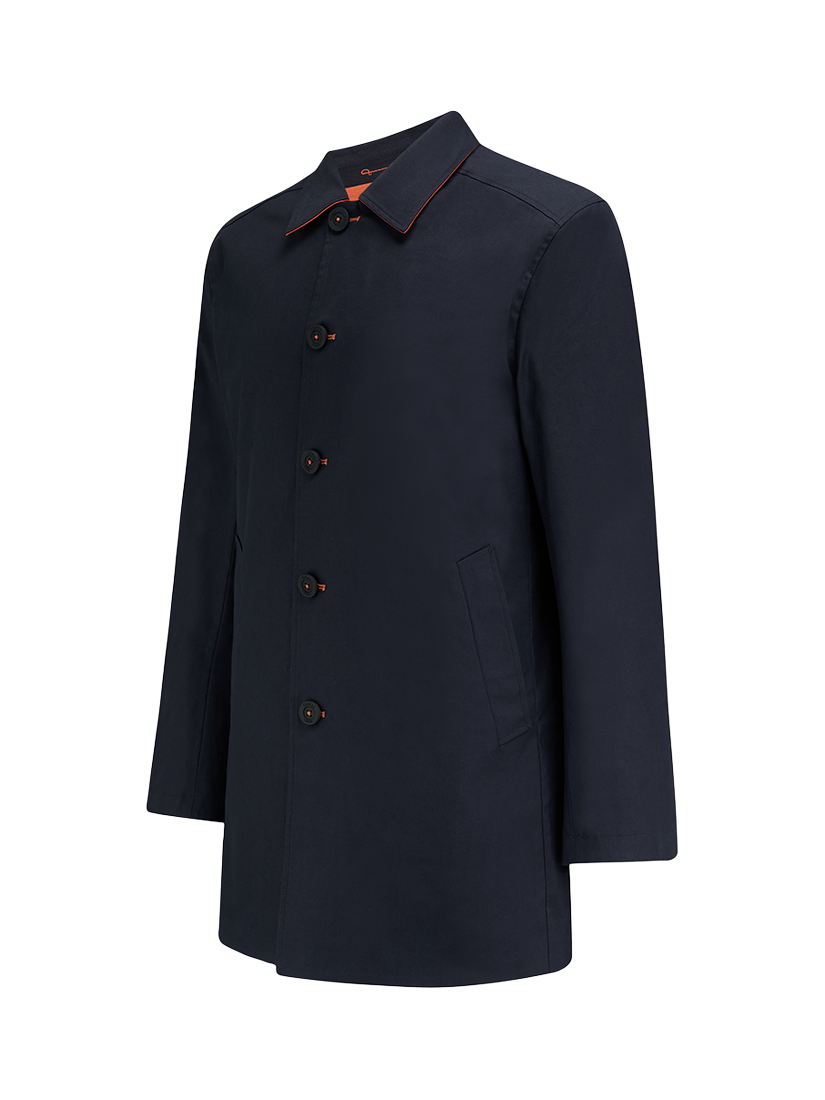 Product image 7 of 8, which shows Guards London Montague Reversible Raincoat, Orange/Navy, 36R