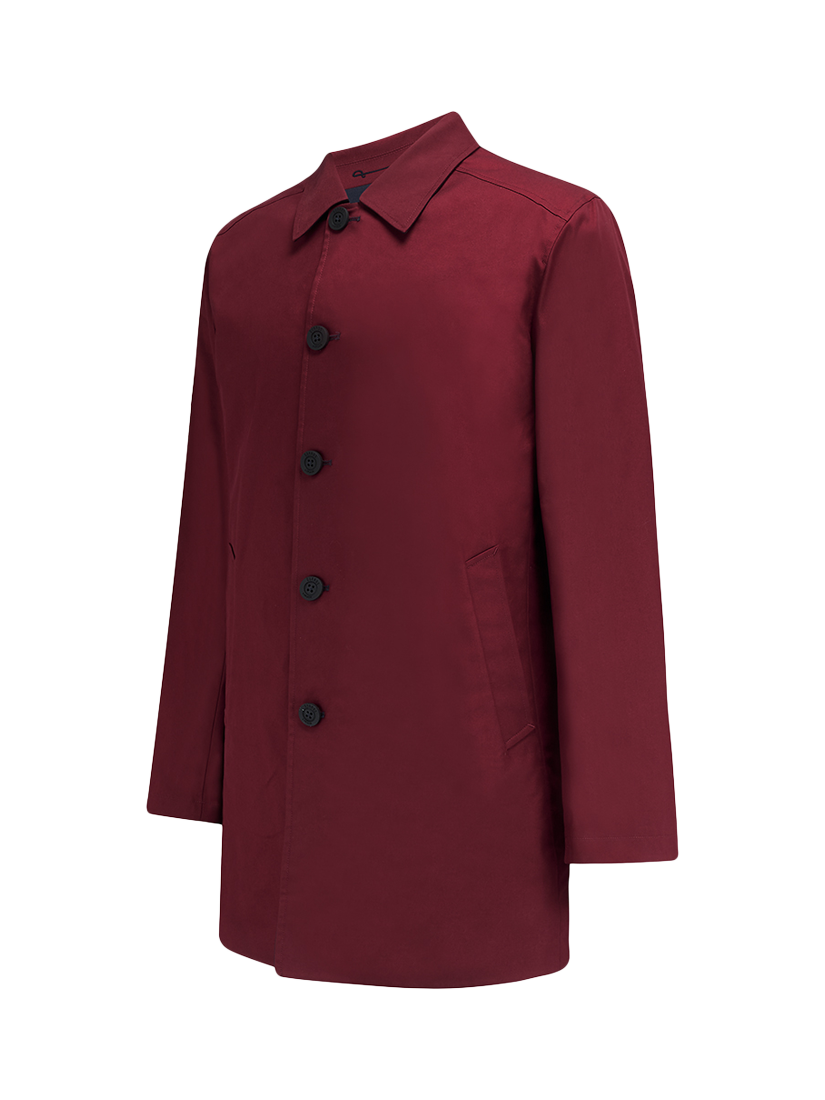 Product image 4 of 8, which shows Guards London Montague Reversible Raincoat, Wine/Navy, 36R