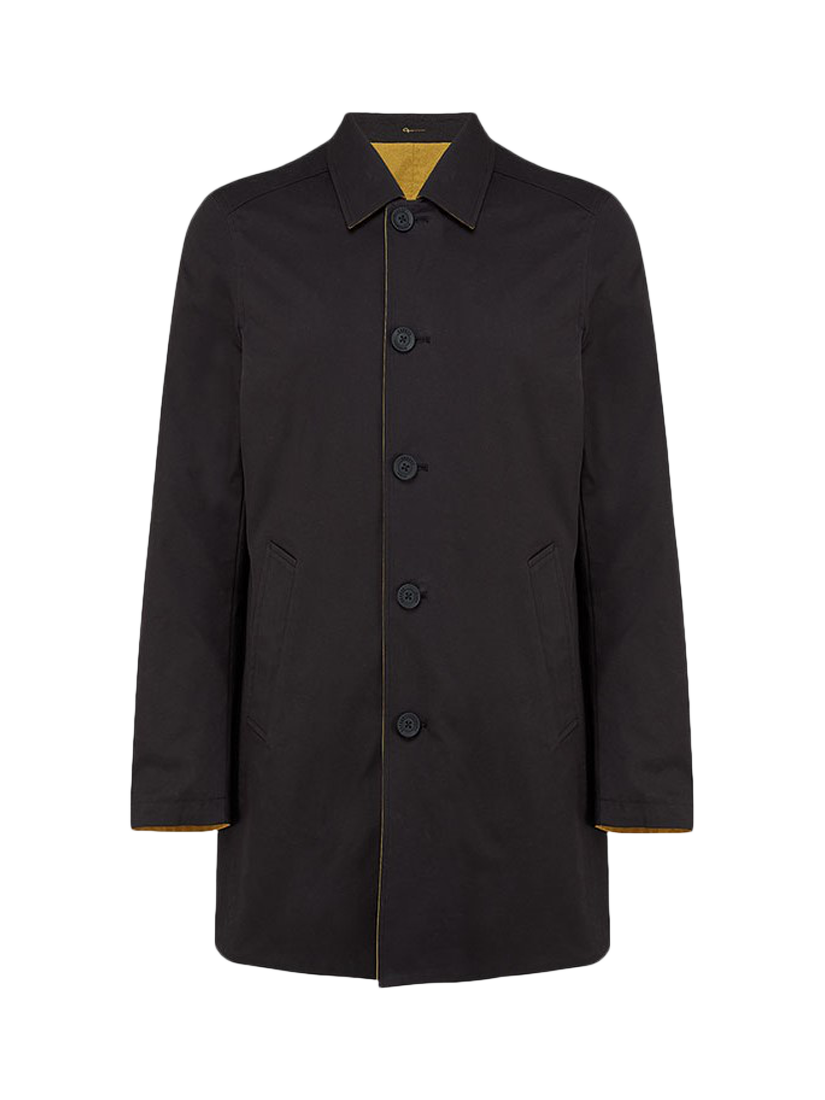 Product image 3 of 7, which shows Guards London Montague Reversible Raincoat, Gold/Black, 36R