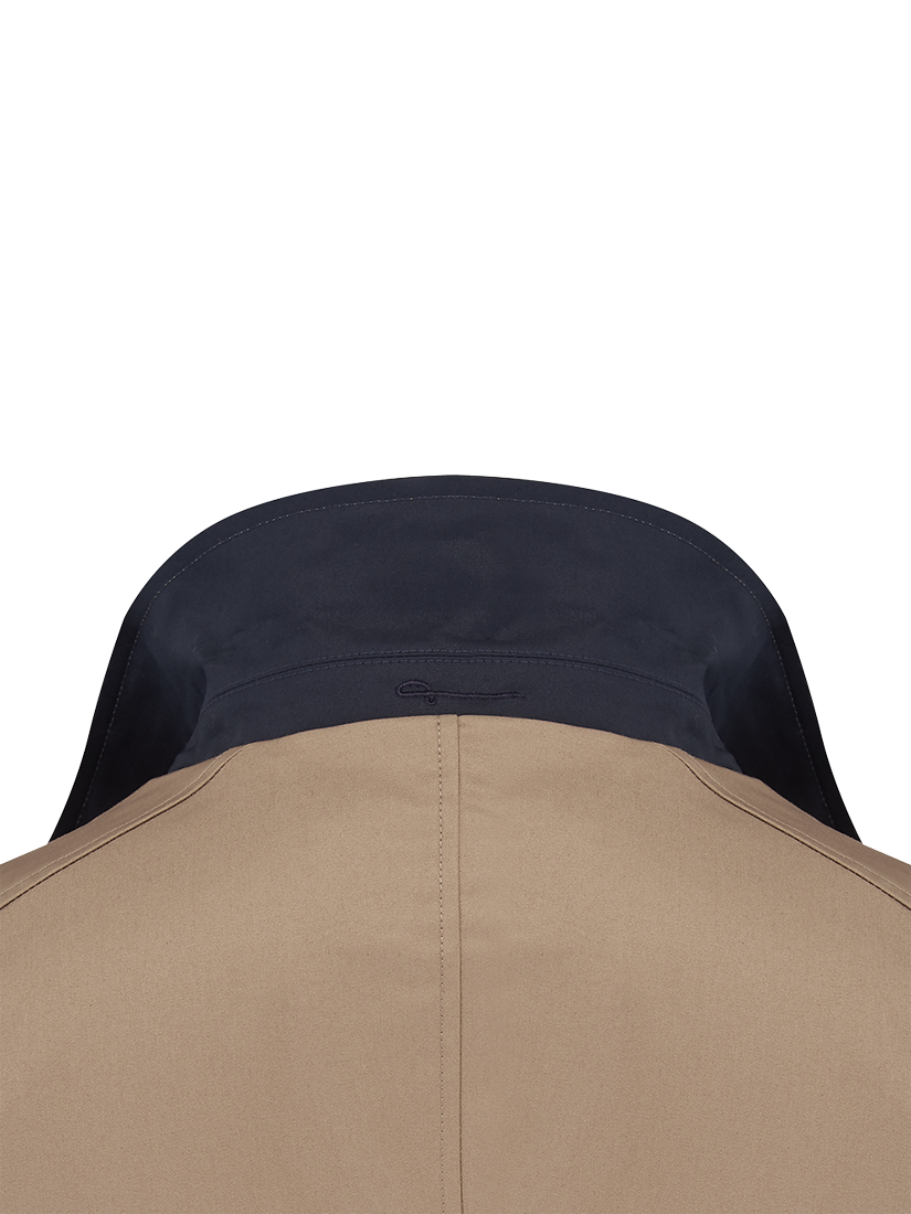 Product image 5 of 6, which shows Guards London Montague Reversible Raincoat, Honey/Navy, 36R