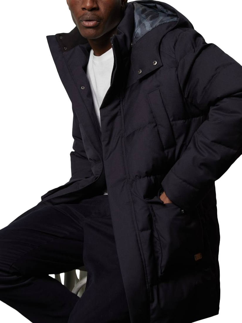 Product image 2 of 7, which shows Guards London Stonehouse Showerproof Duck Down Parka, Navy, 36R