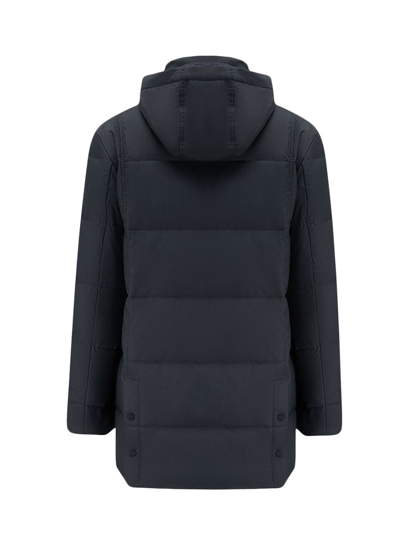Product image 6 of 7, which shows Guards London Stonehouse Showerproof Duck Down Parka, Navy, 36R