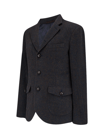 Guards London Allenby Wool Tweed Blazer, Navy