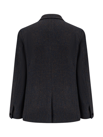 Guards London Allenby Wool Tweed Blazer - view 2, Navy