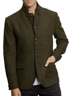 Guards London Allenby Wool Tweed Blazer - view 2, Green