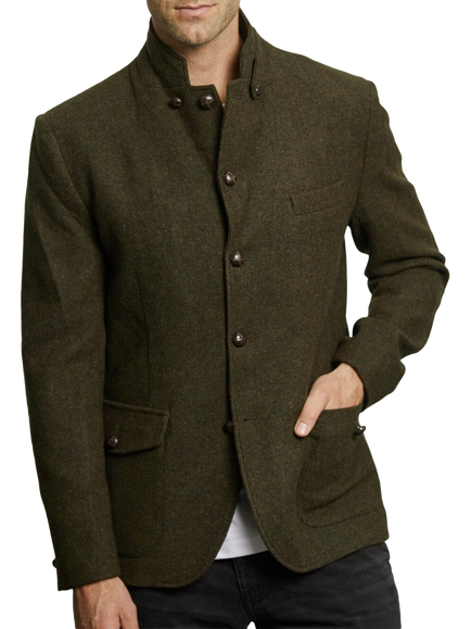 Guards London Allenby Wool Tweed Blazer - view 2, Green