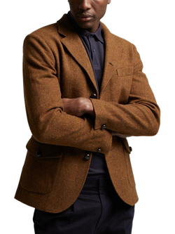 Guards London Allenby Wool Tweed Blazer, Brown