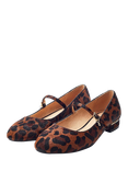 Moda in Pelle Florentin Leather Leopard Mary Janes, Multi