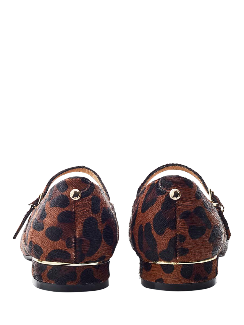 Moda in Pelle Florentin Leather Leopard Mary Janes, Multi