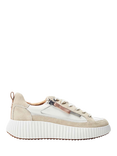 Moda in Pelle Bouville Leather Chunky Zip Detail Trainers