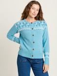 Brakeburn Laurel Knitted Cardigan, Turquoise, Turquoise
