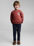 Mango Kids' Explorer Sweatshirt, Dark Red