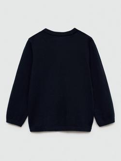 Mango Kids' Picob Jumper - view 2, Navy
