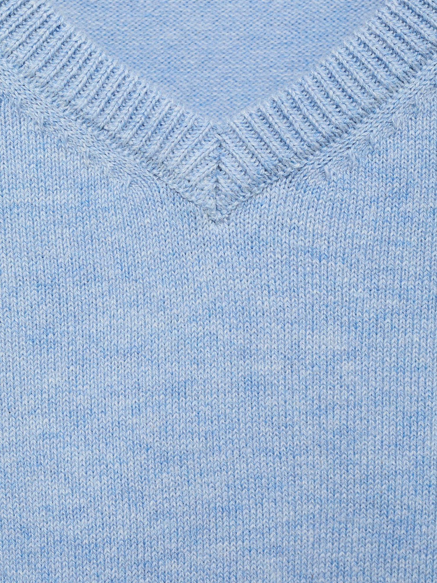 Product image 2 of 3, which shows Mango Kids' Picob Jumper, Pastel Blue, 12-18 months