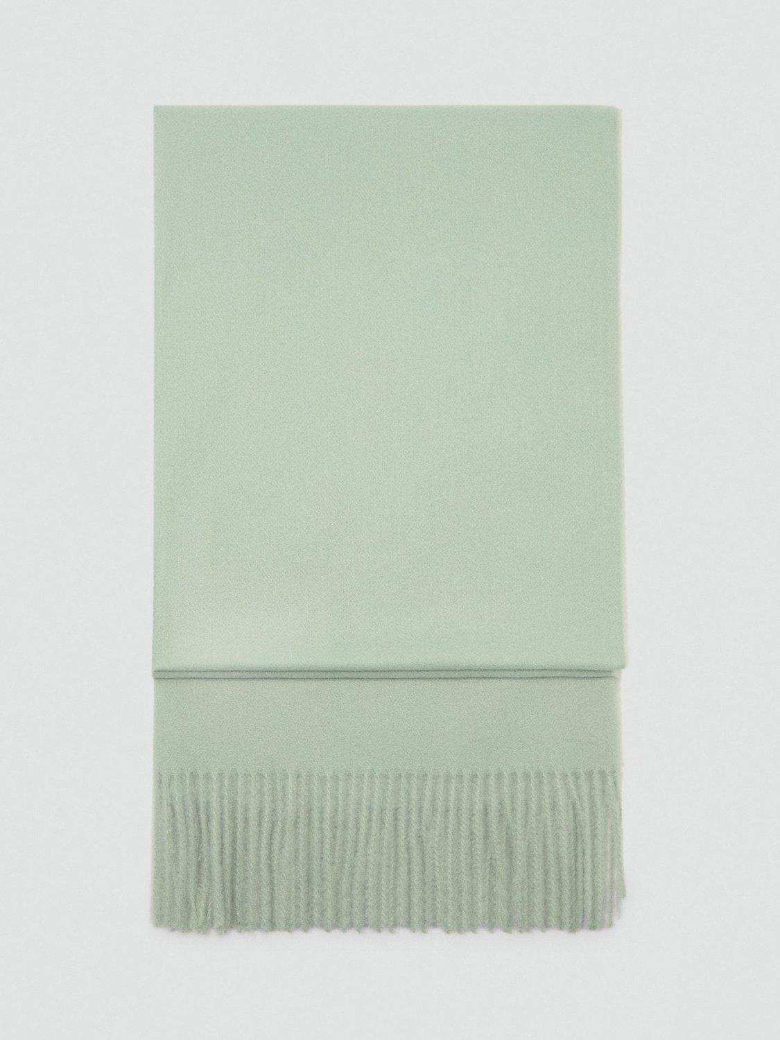 Mango Sweet Fringed Scarf, Green