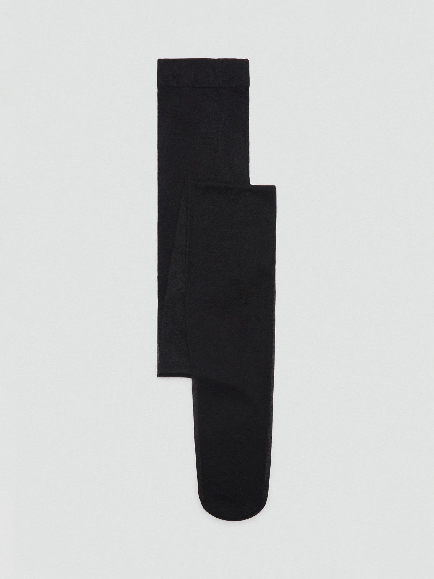 Product image 1 of 2, which shows Mango Light Veil Tights, Black, S
