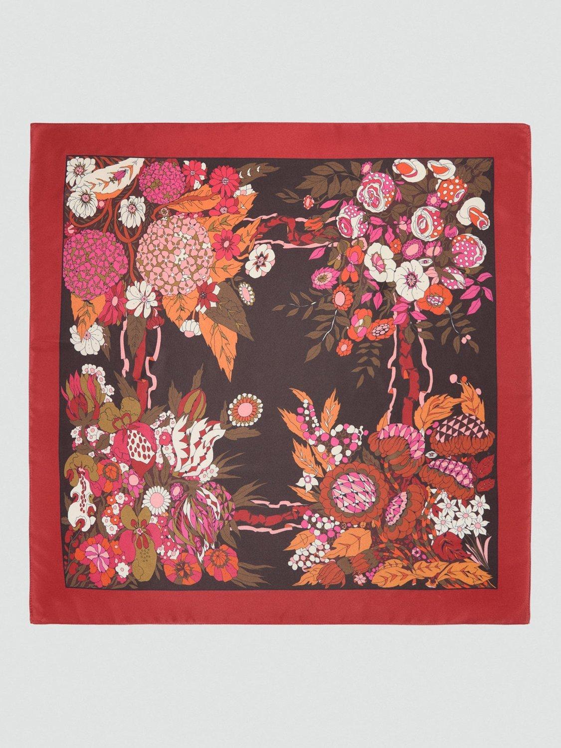 Mango Ramo Square Scarf, Red