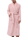 Femilet Teddy Soft Feel Dressing Gown, Authenic Pink