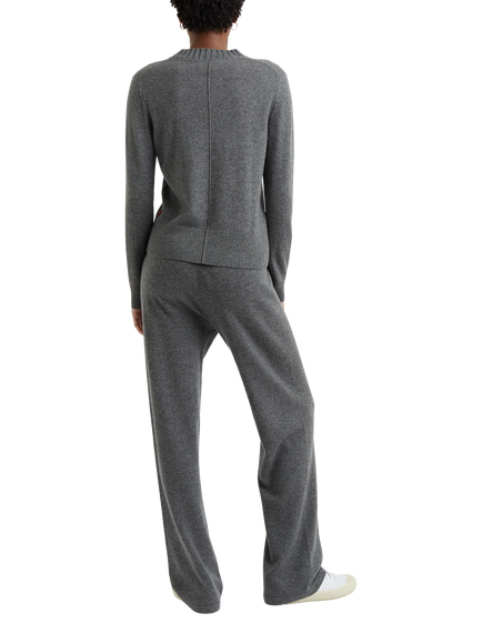 Chinti & Parker Wool & Cashmere Blend Cropped Sweatshirt - view 2, Grey