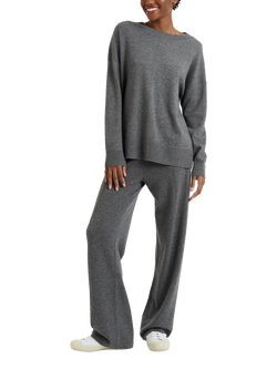 Chinti & Parker Slouchy Wool Cashmere Jumper, Grey, Grey