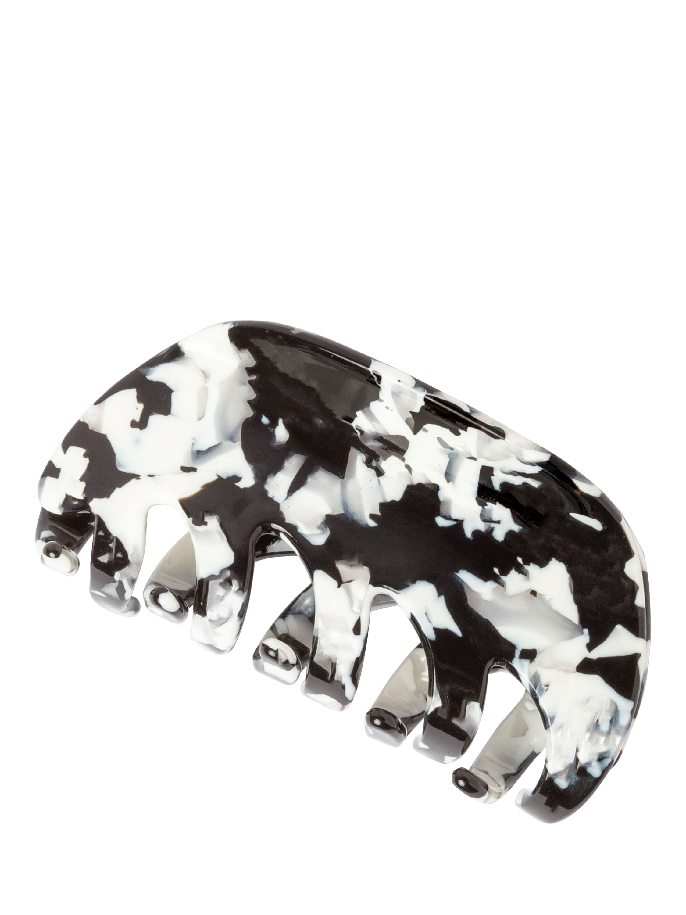 Product image 1 of 4, which shows Bloom & Bay Sennen Claw Hair Clip, Black/White
