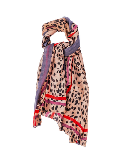 Bloom & Bay Eden Animal Print Scarf, Multi, Multi