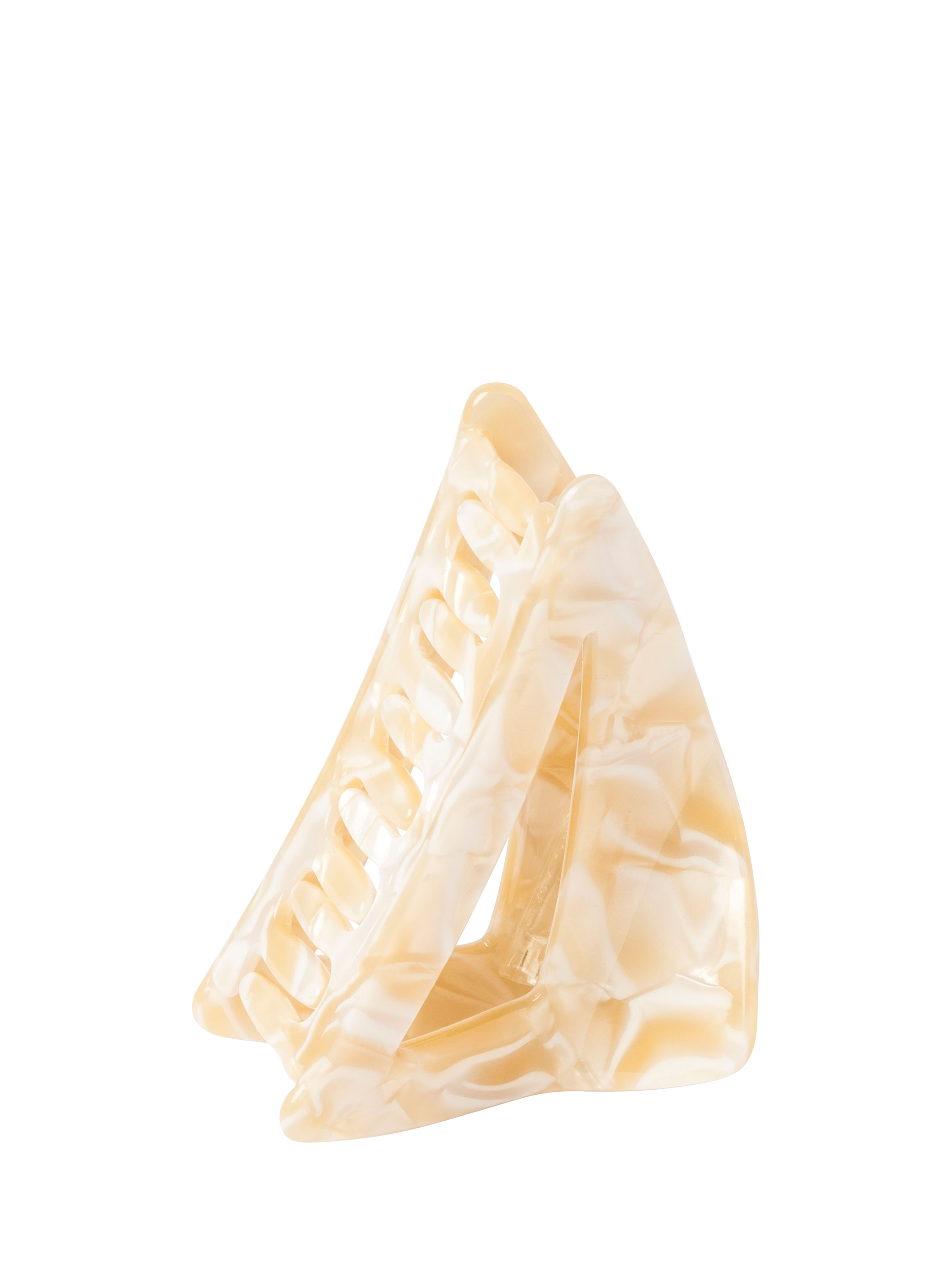 Product image 1 of 5, which shows Bloom & Bay Mimi Large Tortoiseshell Hair Claw, Cream, One Size