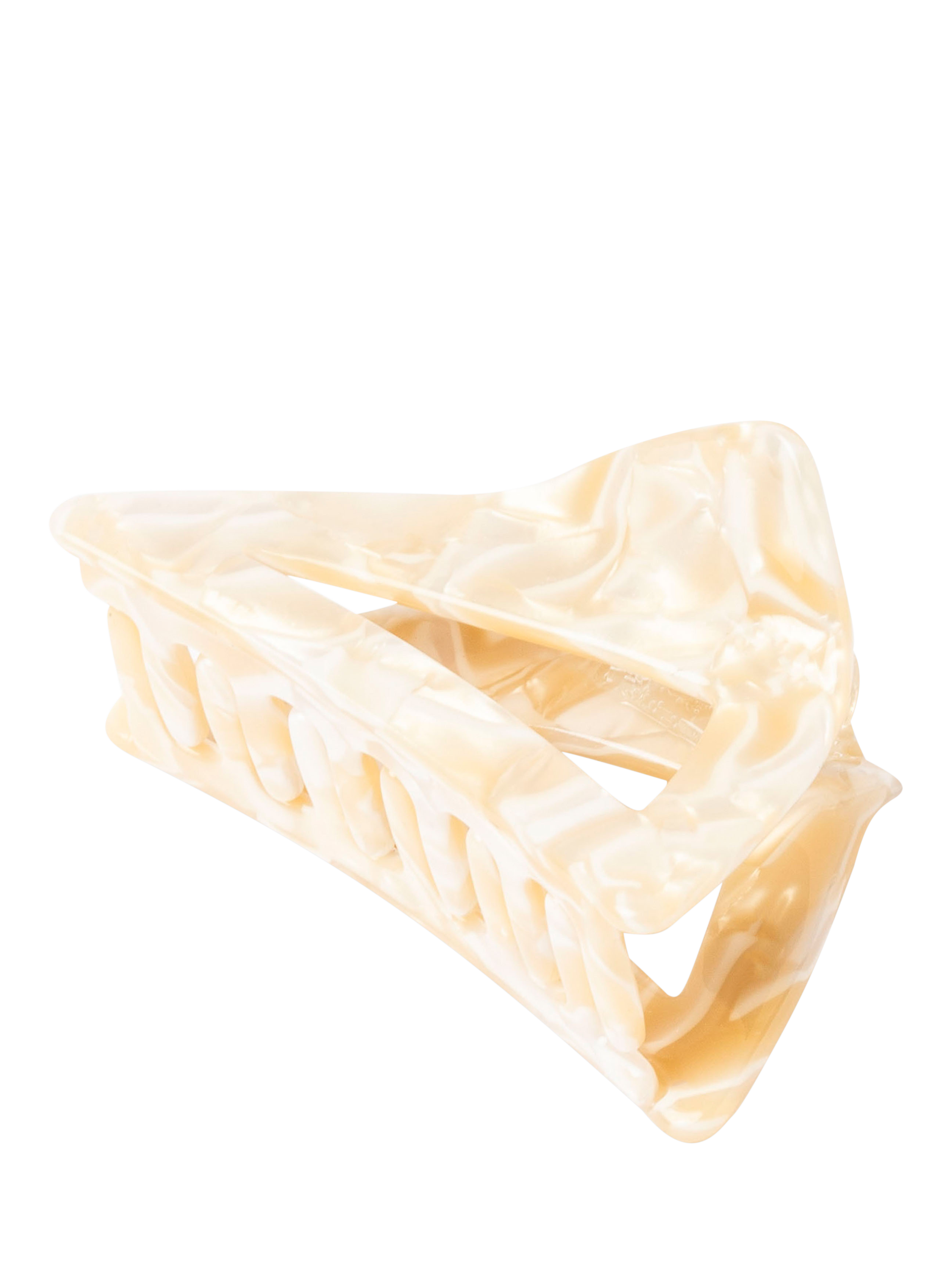 Product image 2 of 5, which shows Bloom & Bay Mimi Large Tortoiseshell Hair Claw, Cream, One Size