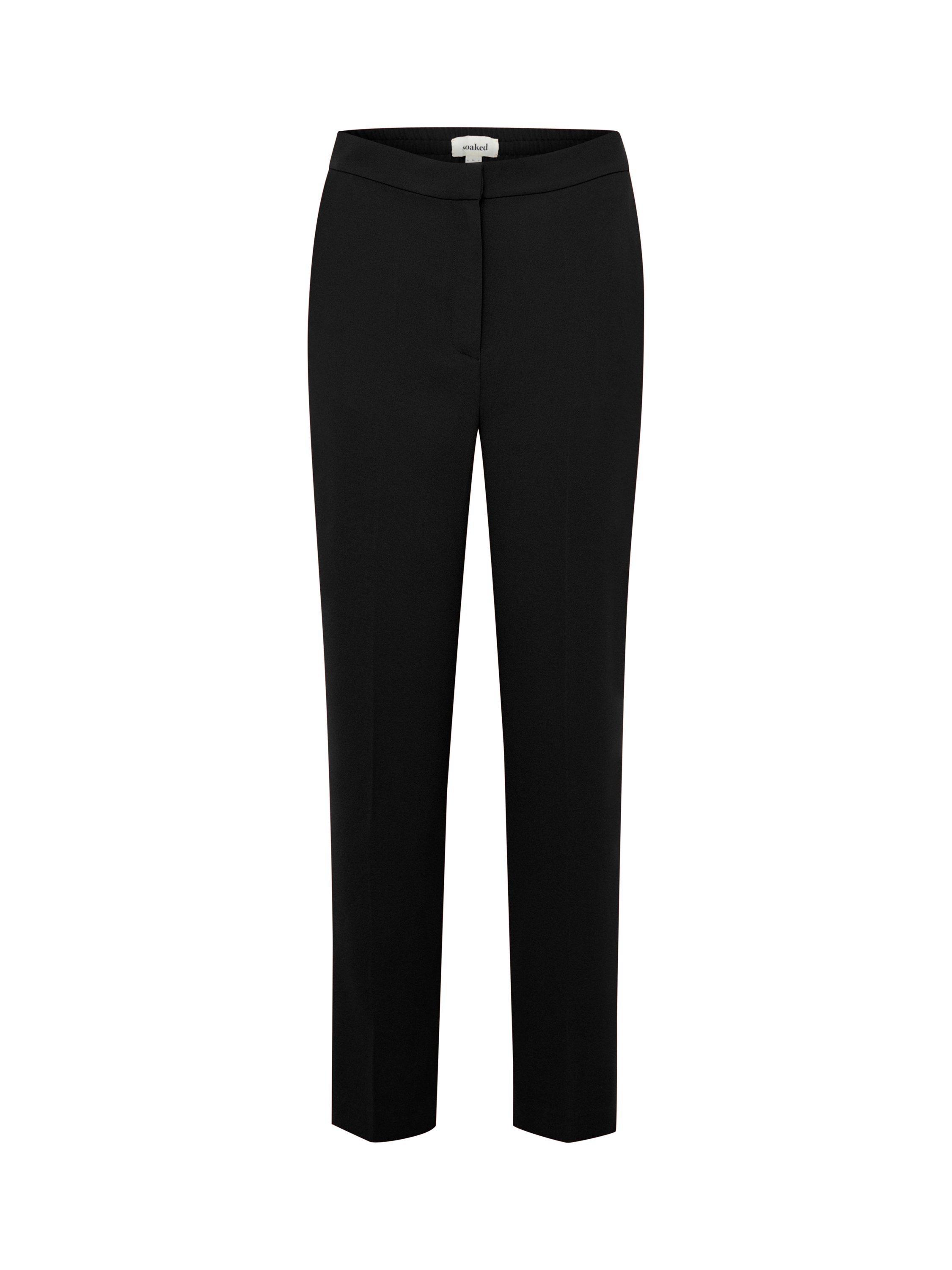 Product image 5 of 6, which shows Soaked In Luxury Straight Leg Trousers, Black, M