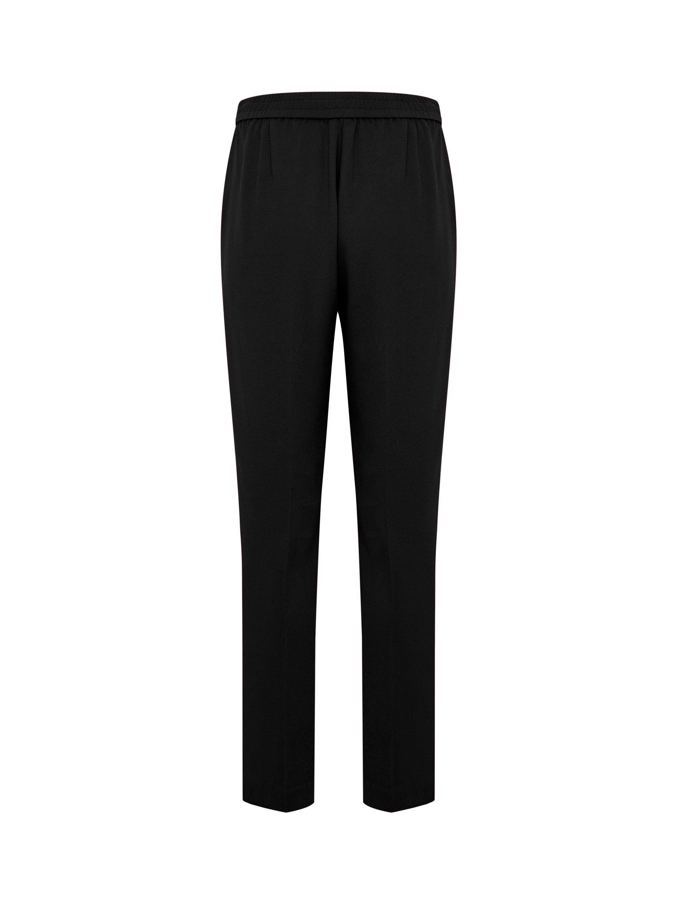 Product image 6 of 6, which shows Soaked In Luxury Straight Leg Trousers, Black, M