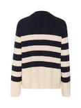 Soaked in Luxury Wool Blend Knitted Jumper, Night Sky/Sandshelll