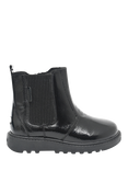 ToeZone Kids' Amara Patent Leather Ankle Boots, Black