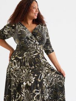Scarlett & Jo Verity Floral Velvet Maxi Dress, Multi - view 2, Multi