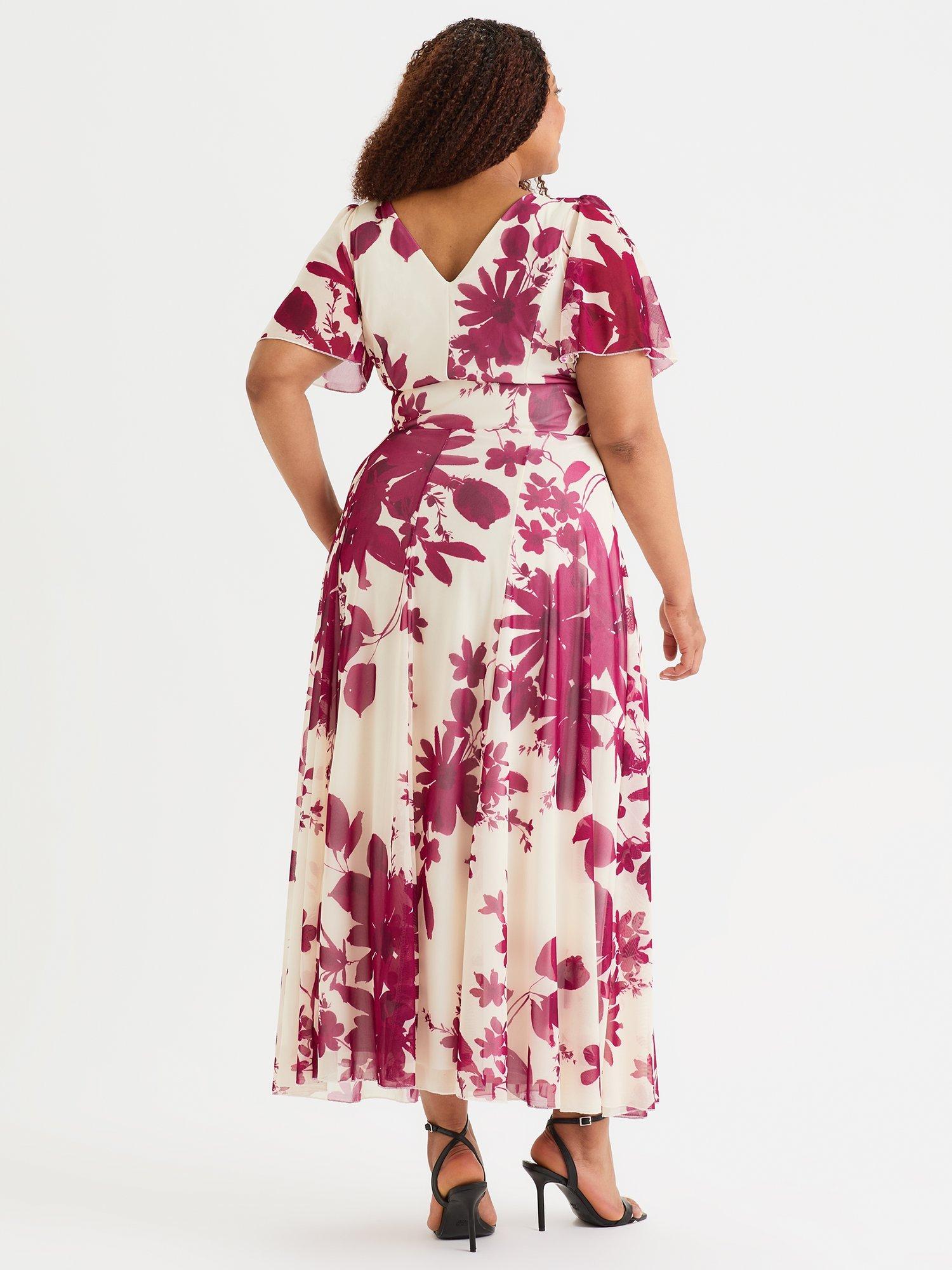 Floral floaty maxi dress best sale