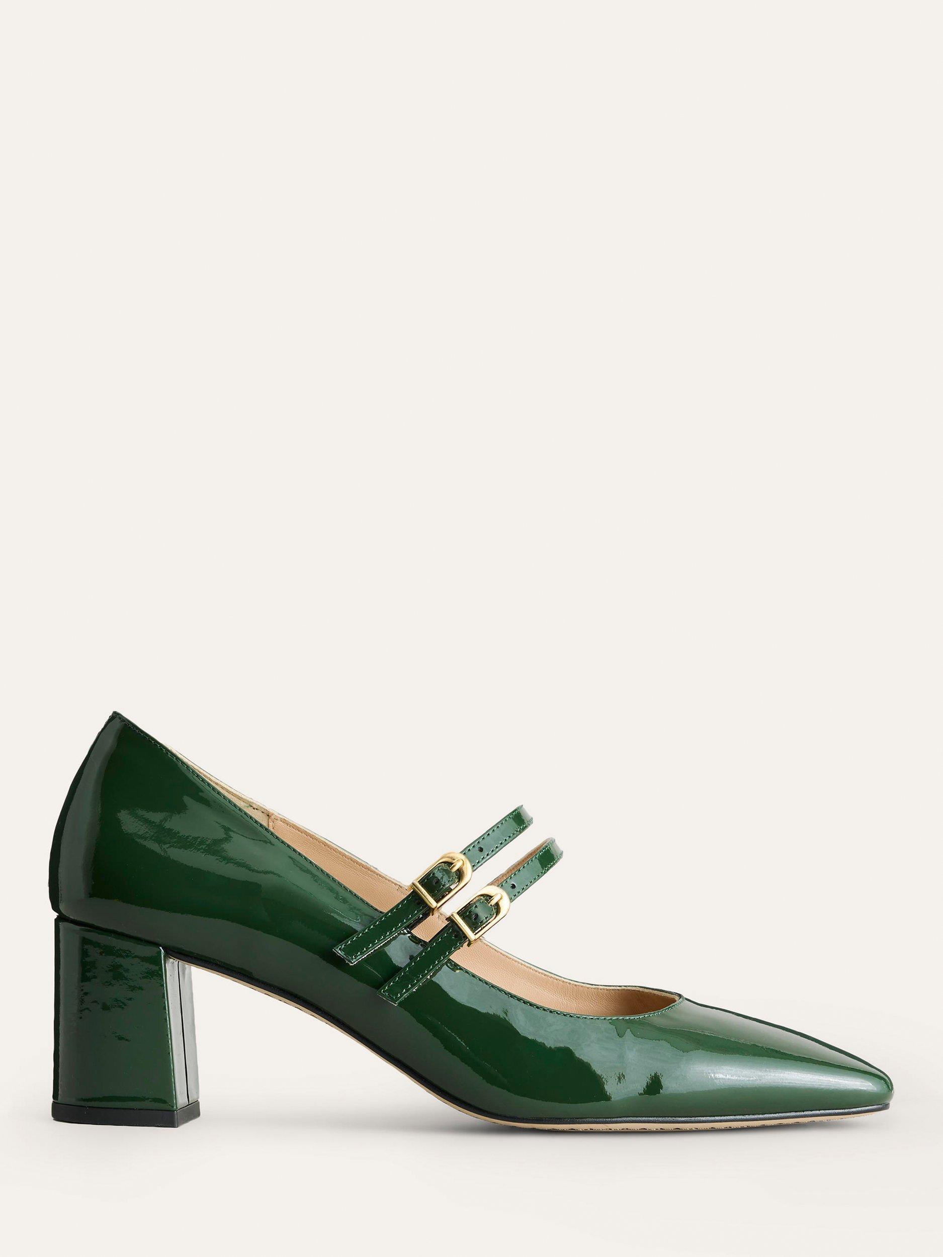 Dark green pumps shoes online