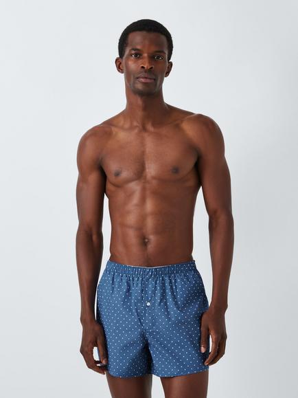 John Lewis Cotton Assorted Pattern Boxer Shorts, Pack of 5, Multi - view 2, Multi